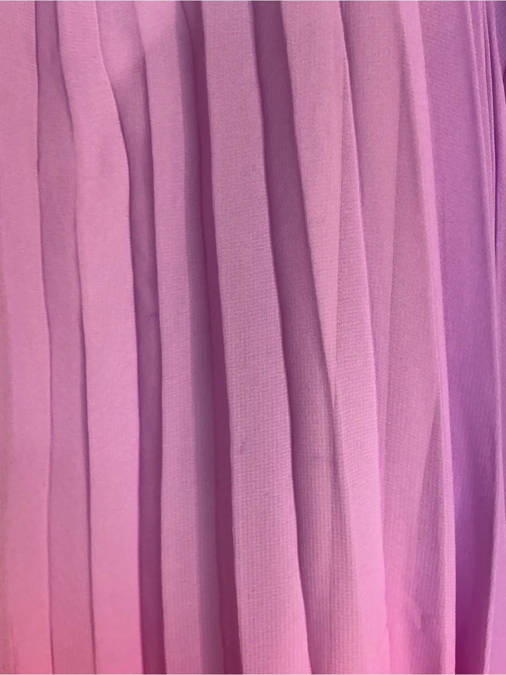 Zunie Purple to Pink Ombre Pleated Party Dress with Shoulder Bow
